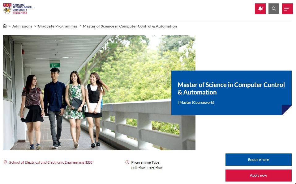 南洋理工大學(xué)計算機控制和自動化專業(yè) 南洋理工大學(xué)計算機控制和自動化專業(yè)