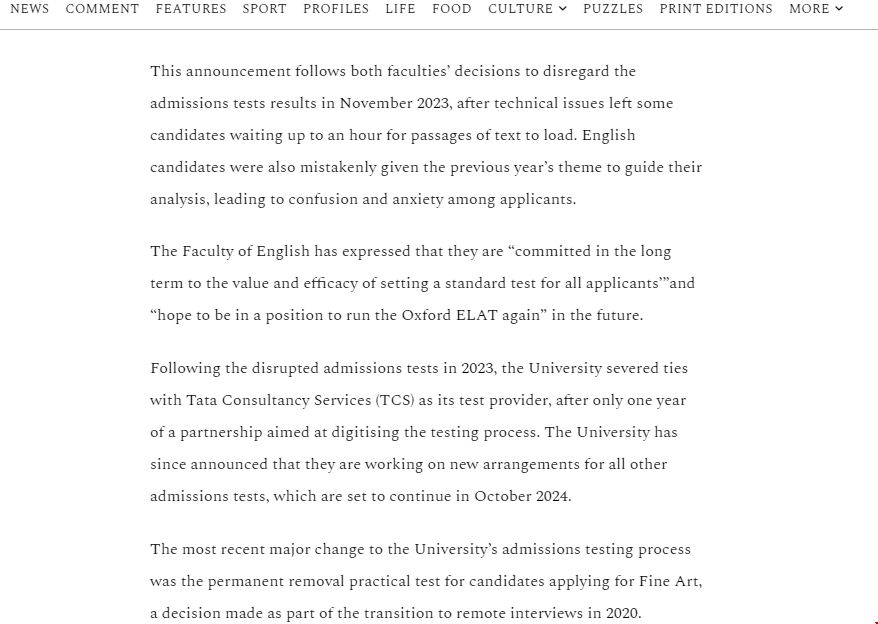 牛津大學部分學院取消筆試考試.png